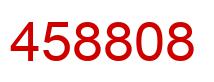 Number 458808 red image