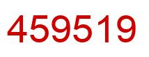 Number 459519 red image