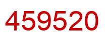 Number 459520 red image