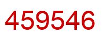 Number 459546 red image