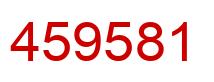 Number 459581 red image