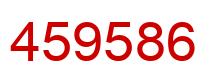 Number 459586 red image