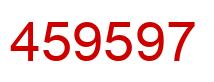 Number 459597 red image