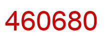 Number 460680 red image