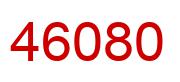 Number 46080 red image