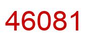 Number 46081 red image