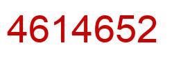 Número 4614652 imagen rojo