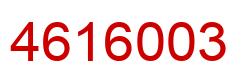 Number 4616003 red image