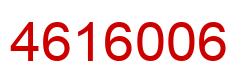 Número 4616006 imagen rojo