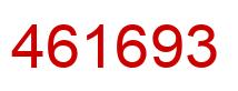 Number 461693 red image