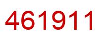 Number 461911 red image