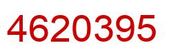 Number 4620395 red image