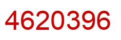 Number 4620396 red image