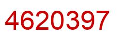 Number 4620397 red image