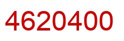 Number 4620400 red image