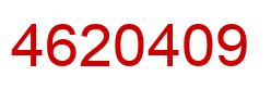 Number 4620409 red image