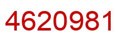 Number 4620981 red image