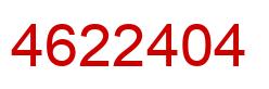 Número 4622404 imagen rojo