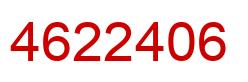 Número 4622406 imagen rojo