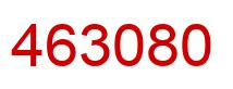 Number 463080 red image