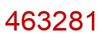 Number 463281 red image