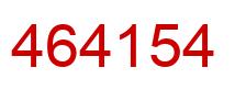 Number 464154 red image