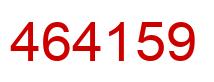 Number 464159 red image