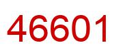 Number 46601 red image
