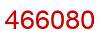 Number 466080 red image