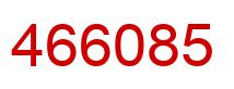 Number 466085 red image