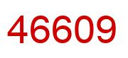 Number 46609 red image