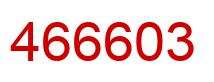 Number 466603 red image
