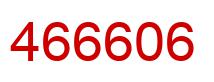 Number 466606 red image