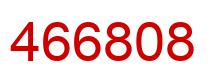 Number 466808 red image