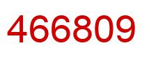 Number 466809 red image