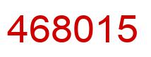 Number 468015 red image