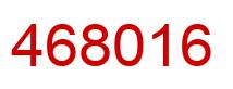 Number 468016 red image