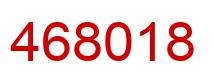 Number 468018 red image