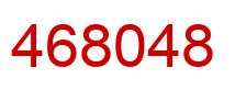 Number 468048 red image