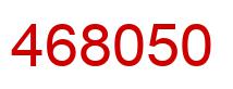 Number 468050 red image