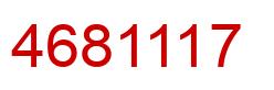 Number 4681117 red image