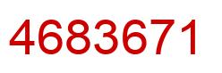 Number 4683671 red image