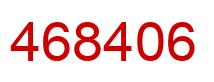 Número 468406 imagen rojo