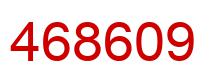 Number 468609 red image