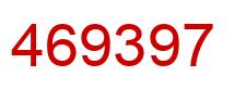 Number 469397 red image