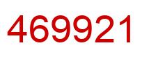 Número 469921 imagen rojo