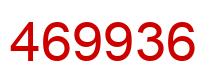 Number 469936 red image