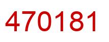 Number 470181 red image
