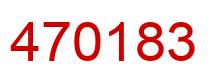 Number 470183 red image
