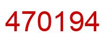 Number 470194 red image